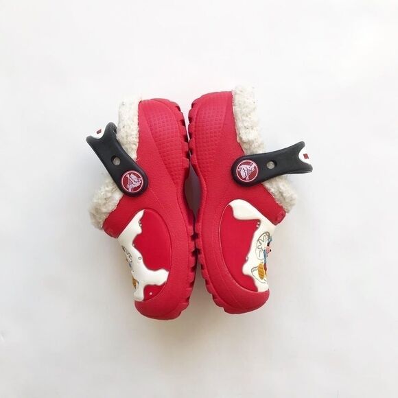 Crocs Mickey fuzzy lined clog sandal VGUC size 5/6 - Picture 2 of 8